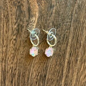 Kendra Scott, coral illusion biggie hoops